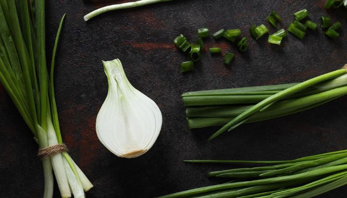 picture of onion and green onion